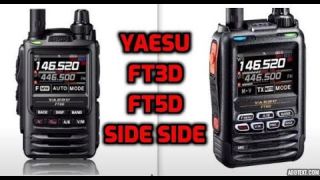 YAESU FT3D YAESU FT5D - Side By Side comparison